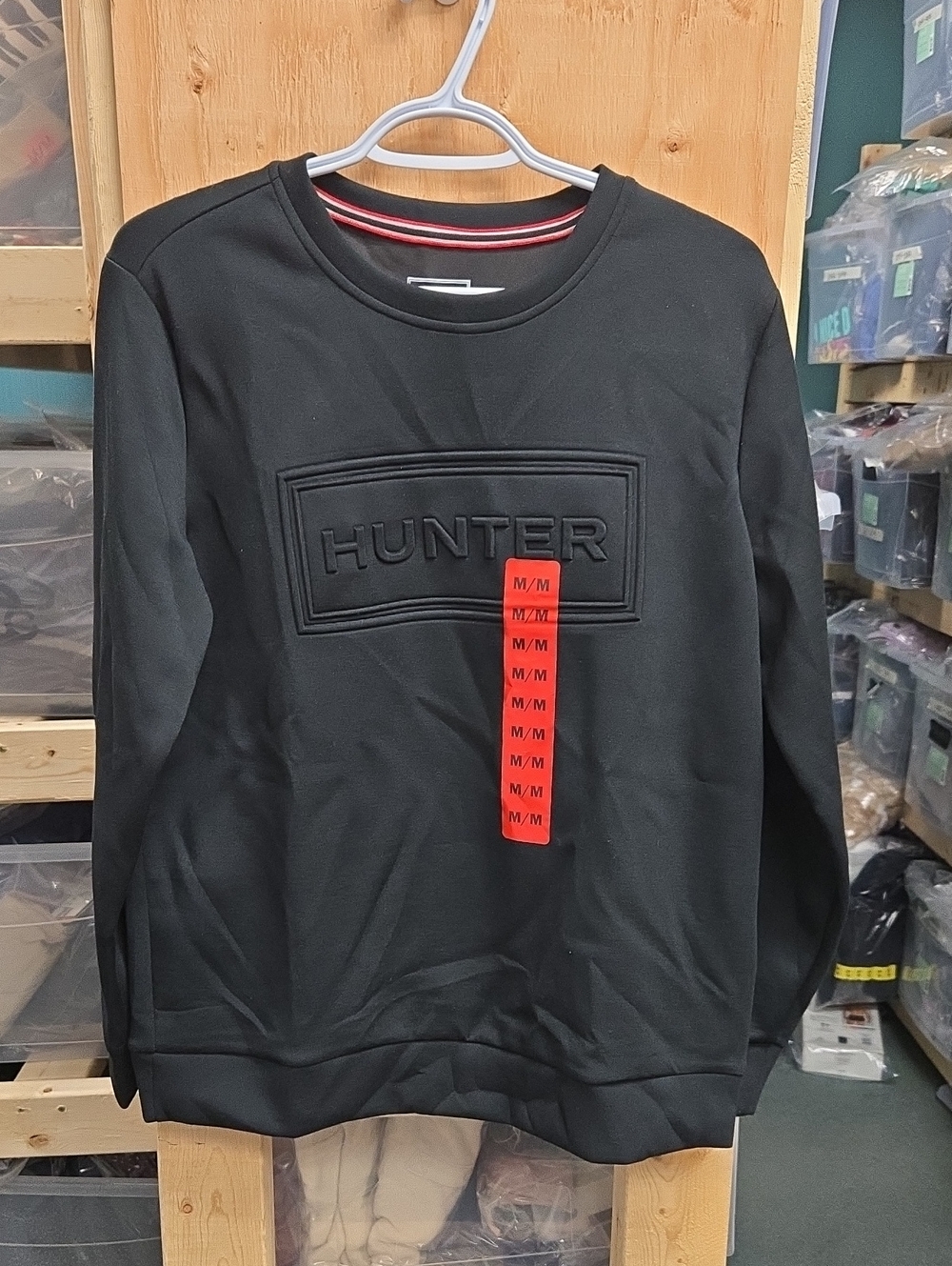 Hunter Size M Black Classic Lightweight Sweatshirt